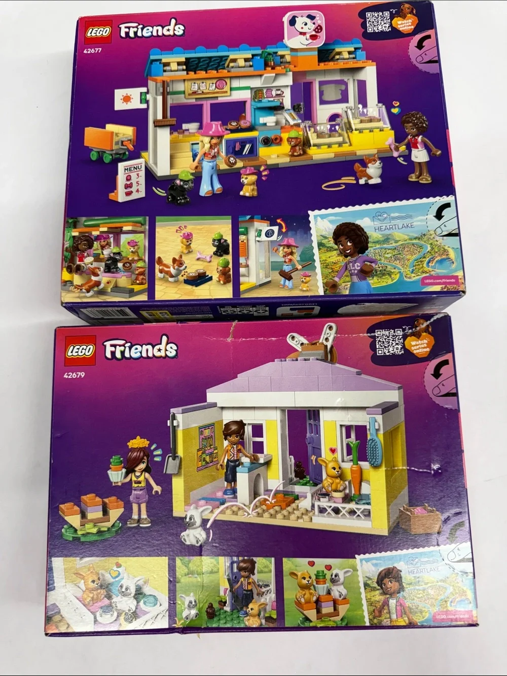 Lego Friends Set of 2 Bunny Hotel Dog Treats Bakery NEW - Picture 2 of 4